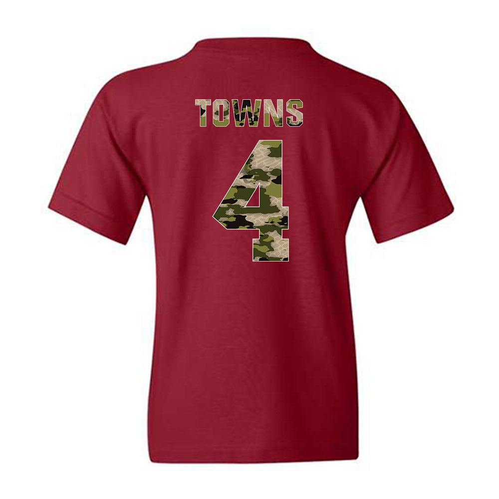 Alabama - NCAA Women's Volleyball : Jordyn Towns - Tusk Camo Script A Youth T-Shirt-1