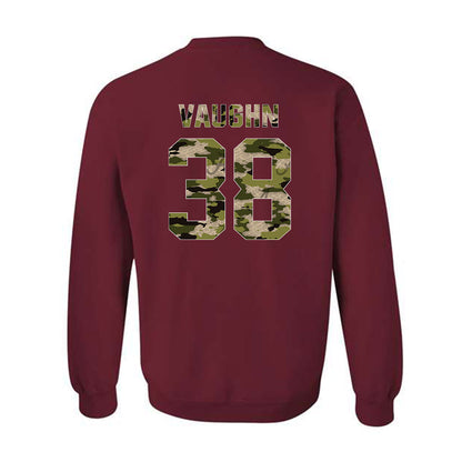 Alabama - NCAA Baseball : Luke Vaughn - Tusk Camo Script A Crewneck Sweatshirt-1