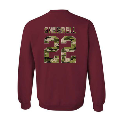 Alabama - NCAA Men's Basketball : Aiden Sherrell - Tusk Camo Script A Crewneck Sweatshirt-1