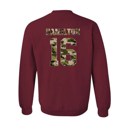 Alabama - NCAA Football : Jaren Hamilton - Tusk Camo Script A Crewneck Sweatshirt-1