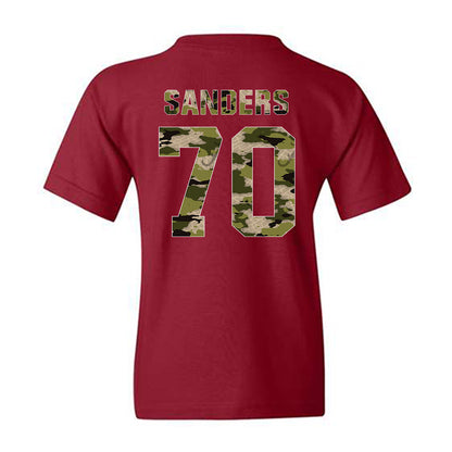 Alabama - NCAA Football : William Sanders - Tusk Camo Script A Youth T-Shirt-1