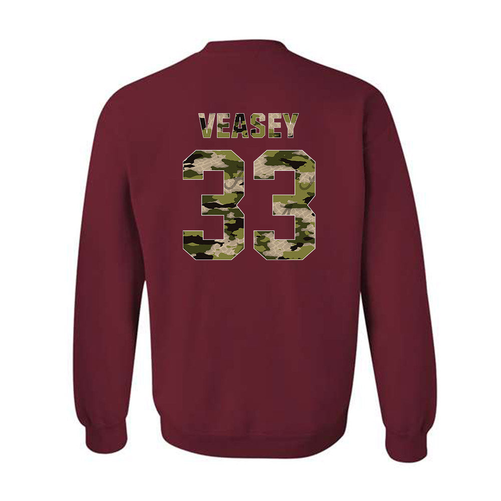 Alabama - NCAA Baseball : Ariston Veasey - Tusk Camo Script A Crewneck Sweatshirt-1