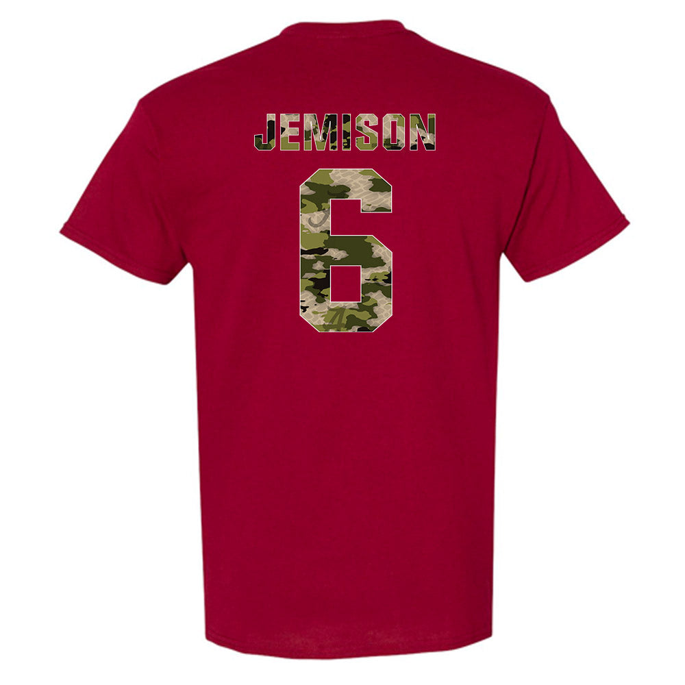 Alabama - NCAA Men's Basketball : London Jemison - Tusk Camo Script A T-Shirt-1