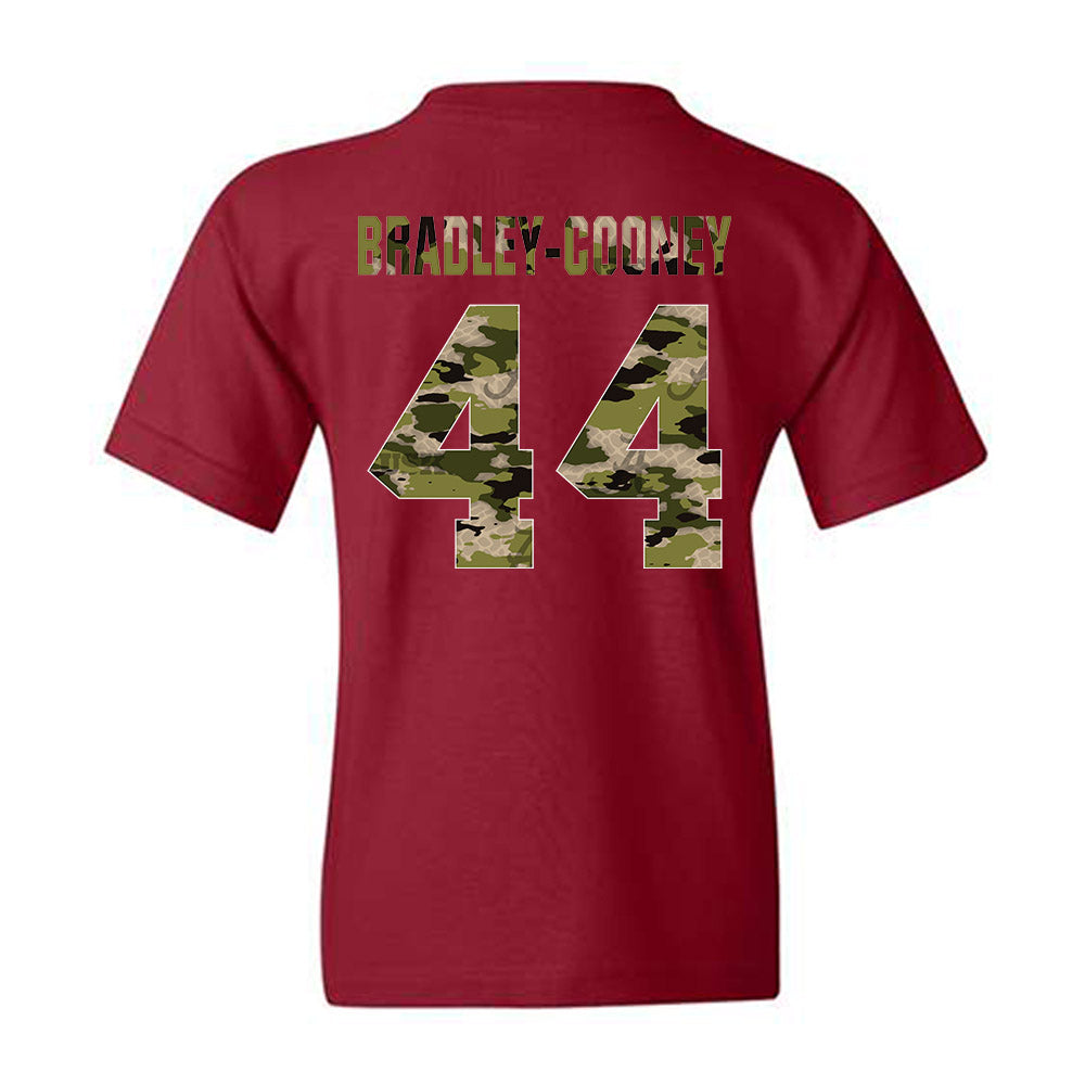 Alabama - NCAA Baseball : Packy Bradley-Cooney - Tusk Camo Script A Youth T-Shirt-1