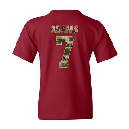 Alabama - NCAA Football : Cole Adams - Tusk Camo Script A Youth T-Shirt-1