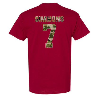 Alabama - NCAA Football : PATRICK SIMMONS - Tusk Camo Script A T-Shirt-1