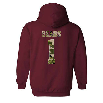 Alabama - NCAA Men's Basketball : Mark Sears - Tusk Camo Script A Hooded Sweatshirt-1