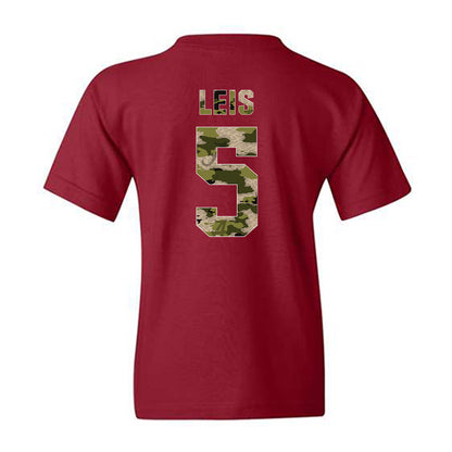 Alabama - NCAA Baseball : Sammy Leis - Tusk Camo Script A Youth T-Shirt-1