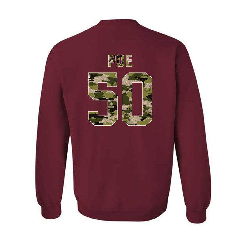 Alabama - NCAA Football : Casey Poe - Tusk Camo Script A Crewneck Sweatshirt-1