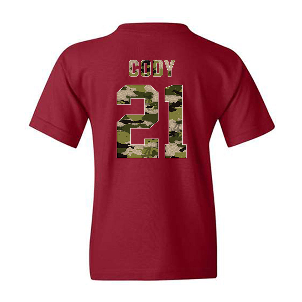 Alabama - NCAA Women's Basketball : Essence Cody - Tusk Camo Script A Youth T-Shirt-1