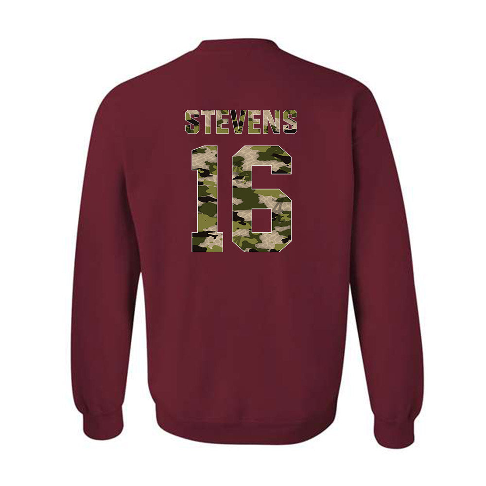 Alabama - NCAA Baseball : Jonathan Stevens - Tusk Camo Script A Crewneck Sweatshirt-1