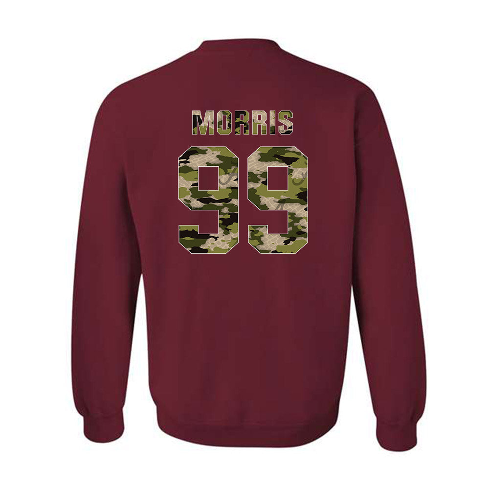 Alabama - NCAA Baseball : Austin Morris - Tusk Camo Script A Crewneck Sweatshirt-1