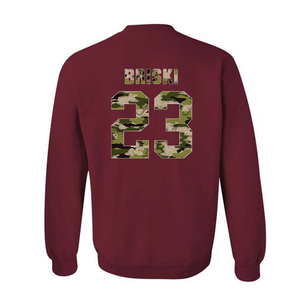 Alabama - NCAA Softball : Jocelyn Briski - Tusk Camo Script A Crewneck Sweatshirt-1