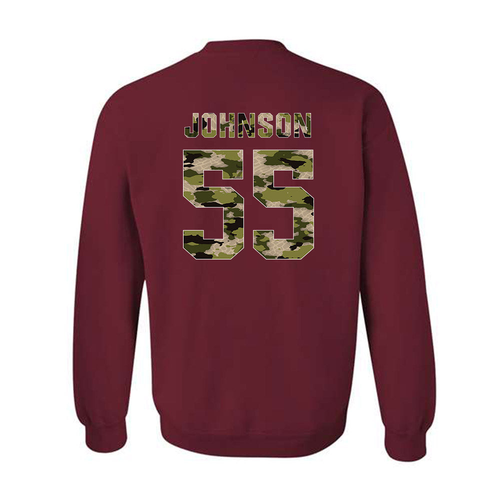 Alabama - NCAA Softball : Alea Johnson - Tusk Camo Script A Crewneck Sweatshirt-1