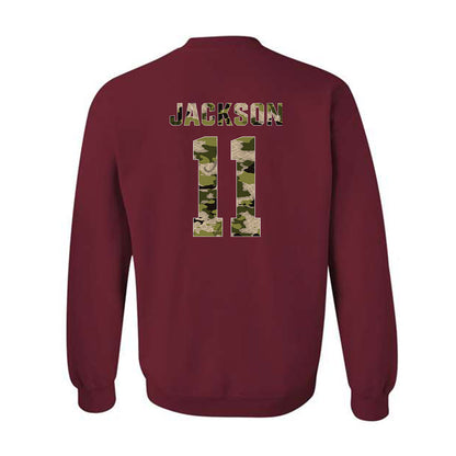 Alabama - NCAA Football : Ian Jackson - Tusk Camo Script A Crewneck Sweatshirt-1