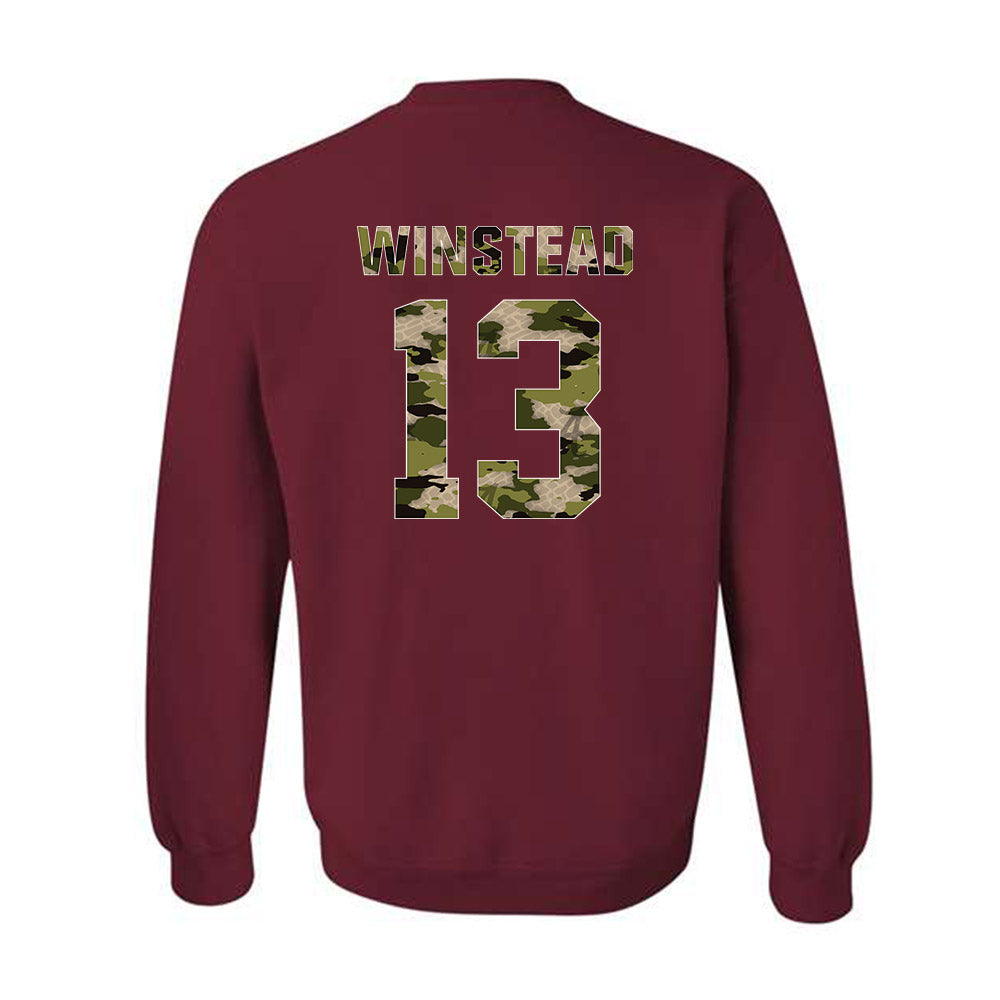 Alabama - NCAA Softball : Emily Winstead - Tusk Camo Script A Crewneck Sweatshirt-1