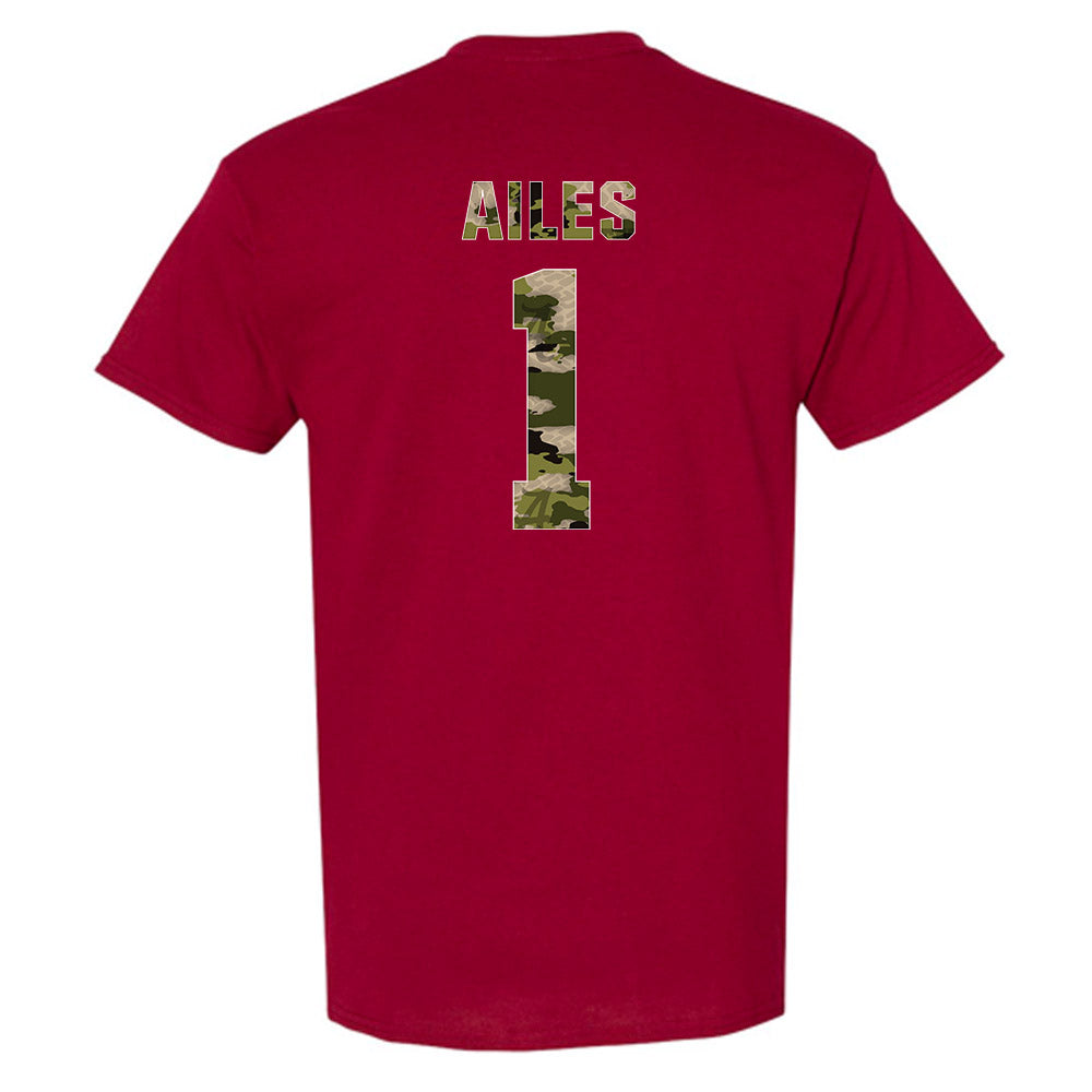 Alabama - NCAA Women's Track & Field : Miracle Ailes - Tusk Camo Script A T-Shirt-1