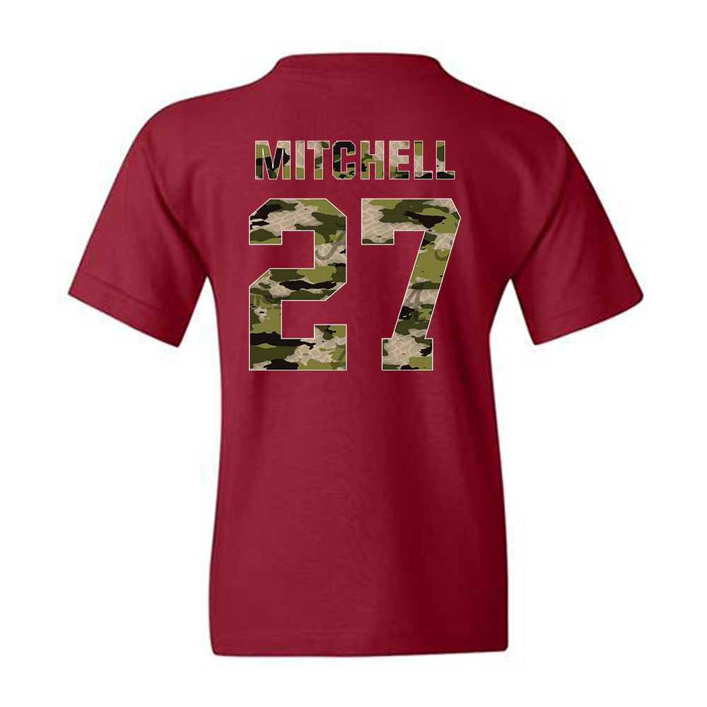 Alabama - NCAA Football : Tony Mitchell - Tusk Camo Script A Youth T-Shirt-1