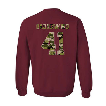 Alabama - NCAA Football : Justin Okoronkwo - Tusk Camo Script A Crewneck Sweatshirt-1