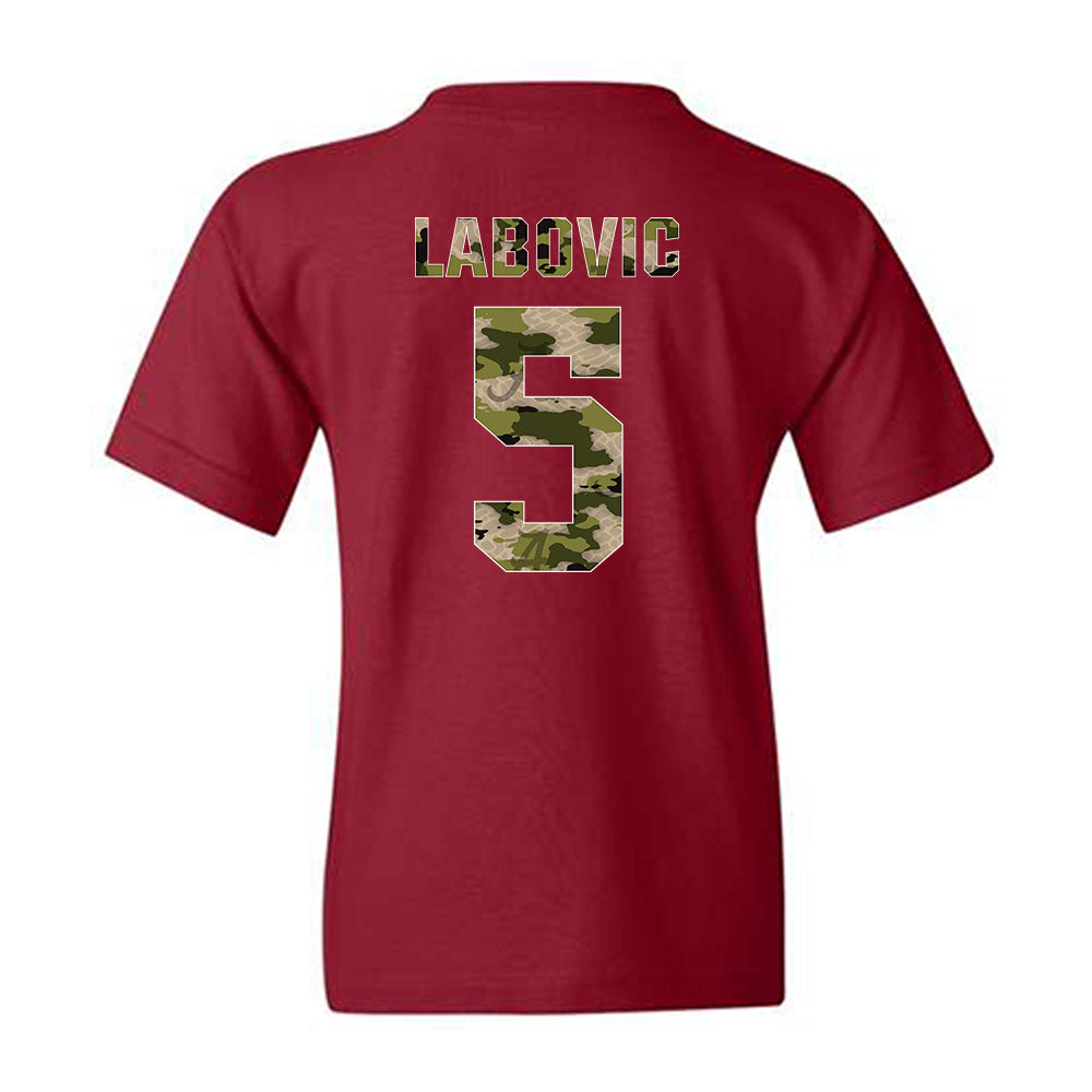 Alabama - NCAA Women's Soccer : Zivana Labovic - Tusk Camo Script A Youth T-Shirt-1