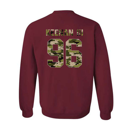 Alabama - NCAA Football : Tim Keenan III - Tusk Camo Script A Crewneck Sweatshirt-1