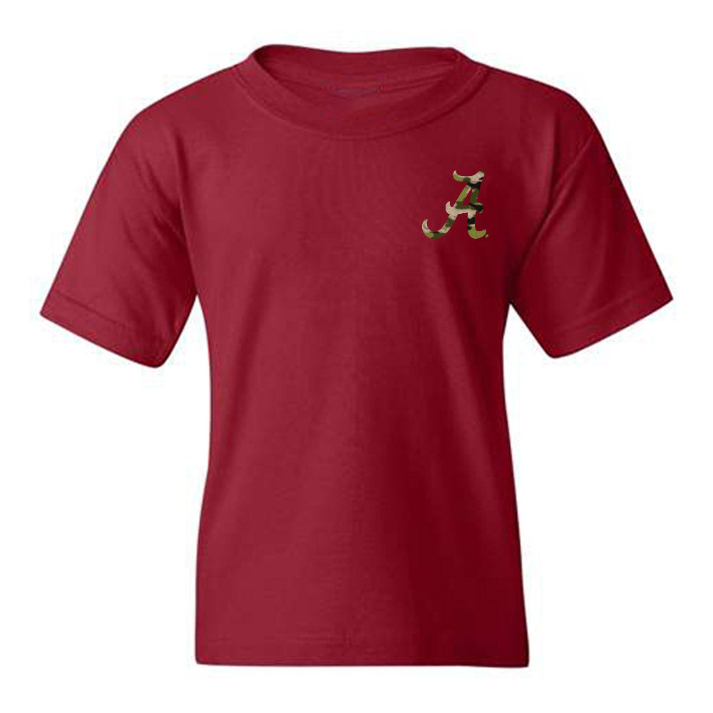 Alabama - NCAA Women's Rowing : Sierra Durkee - Tusk Camo Script A Youth T-Shirt-0