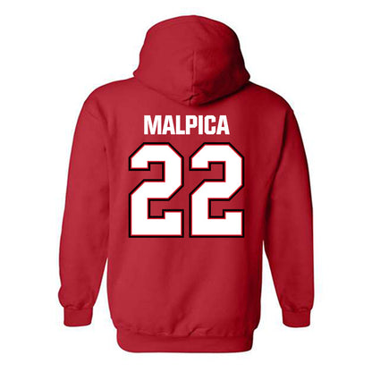 Minot State - NCAA Football : Zachary Malpica - Classic Shersey Hooded Sweatshirt-1