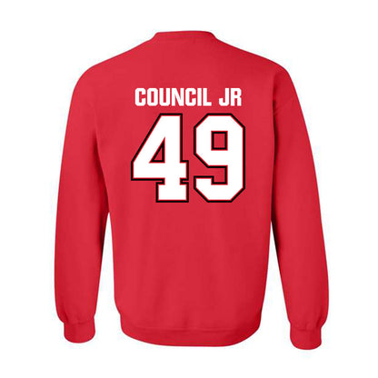 Minot State - NCAA Football : Marcus Council Jr - Classic Shersey Crewneck Sweatshirt-1