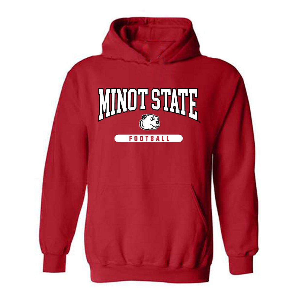 Minot State - NCAA Football : Marcus Council Jr - Classic Shersey Hooded Sweatshirt-0