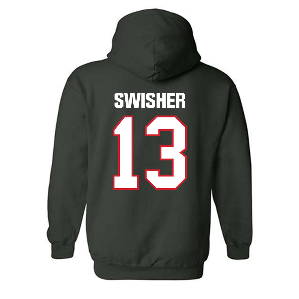 Minot State - NCAA Women's Volleyball : Emma Swisher - Classic Shersey Hooded Sweatshirt-1