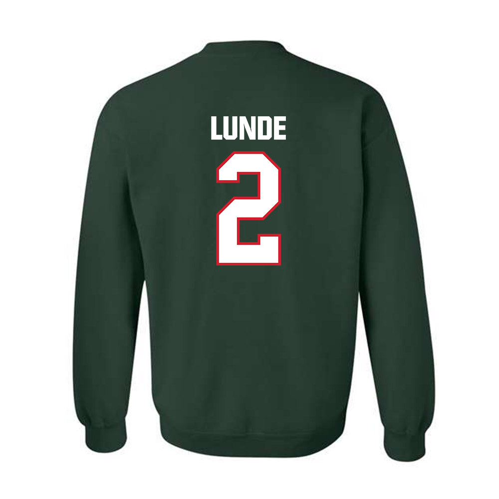 Minot State - NCAA Women's Basketball : Avery Lunde - Classic Shersey Crewneck Sweatshirt-1