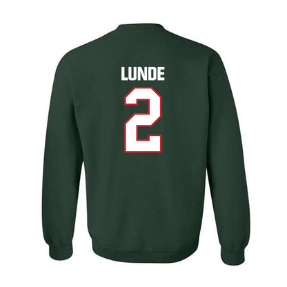 Minot State - NCAA Women's Basketball : Avery Lunde - Classic Shersey Crewneck Sweatshirt-1