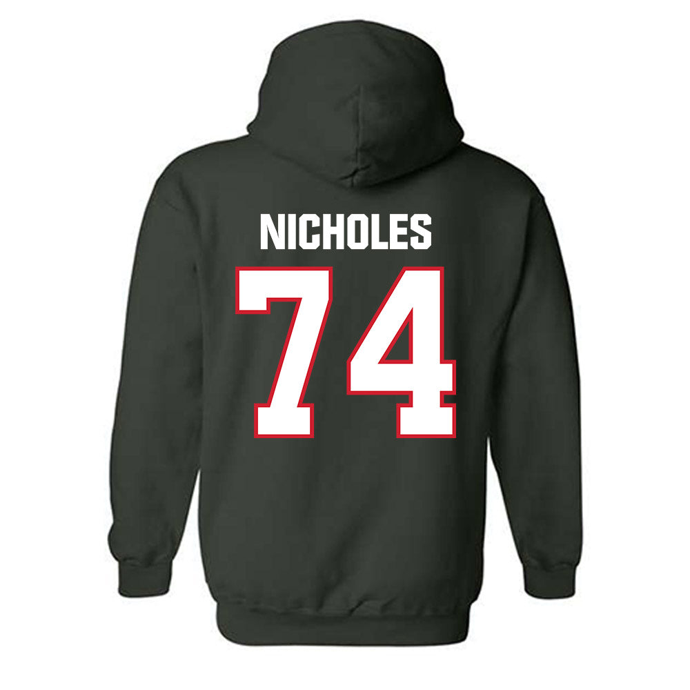 Minot State - NCAA Football : Teagen Nicholes - Classic Shersey Hooded Sweatshirt-1