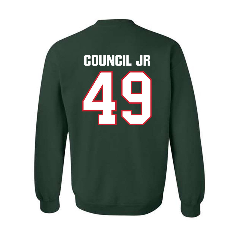 Minot State - NCAA Football : Marcus Council Jr - Classic Shersey Crewneck Sweatshirt-1