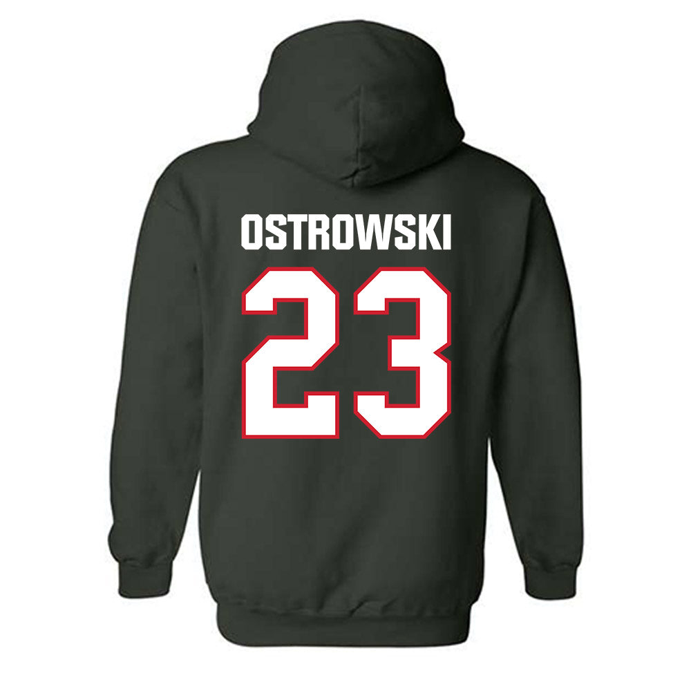 Minot State - NCAA Women's Soccer : Morgan Ostrowski - Classic Shersey Hooded Sweatshirt-1