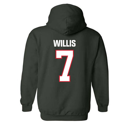 Minot State - NCAA Women's Volleyball : Emily Willis - Classic Shersey Hooded Sweatshirt-1