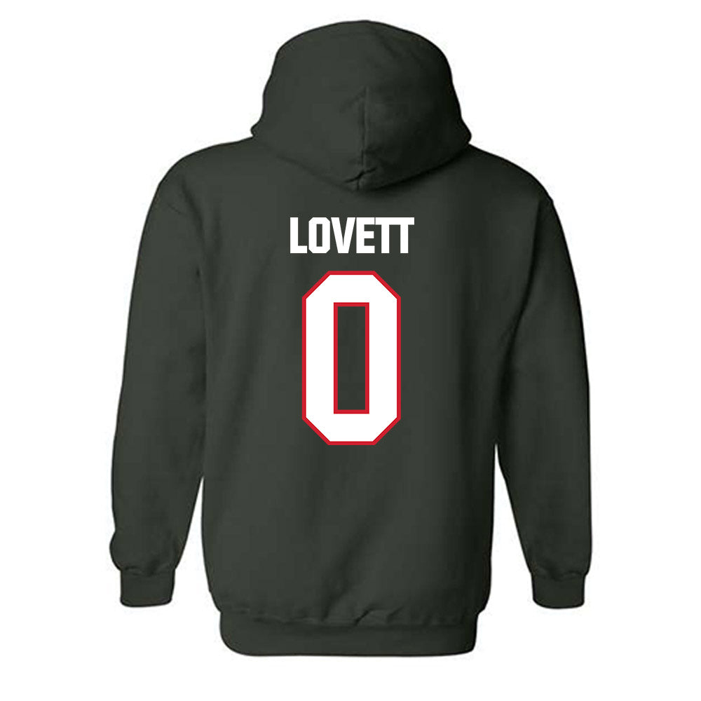 Minot State - NCAA Football : Evan Lovett - Classic Shersey Hooded Sweatshirt-1