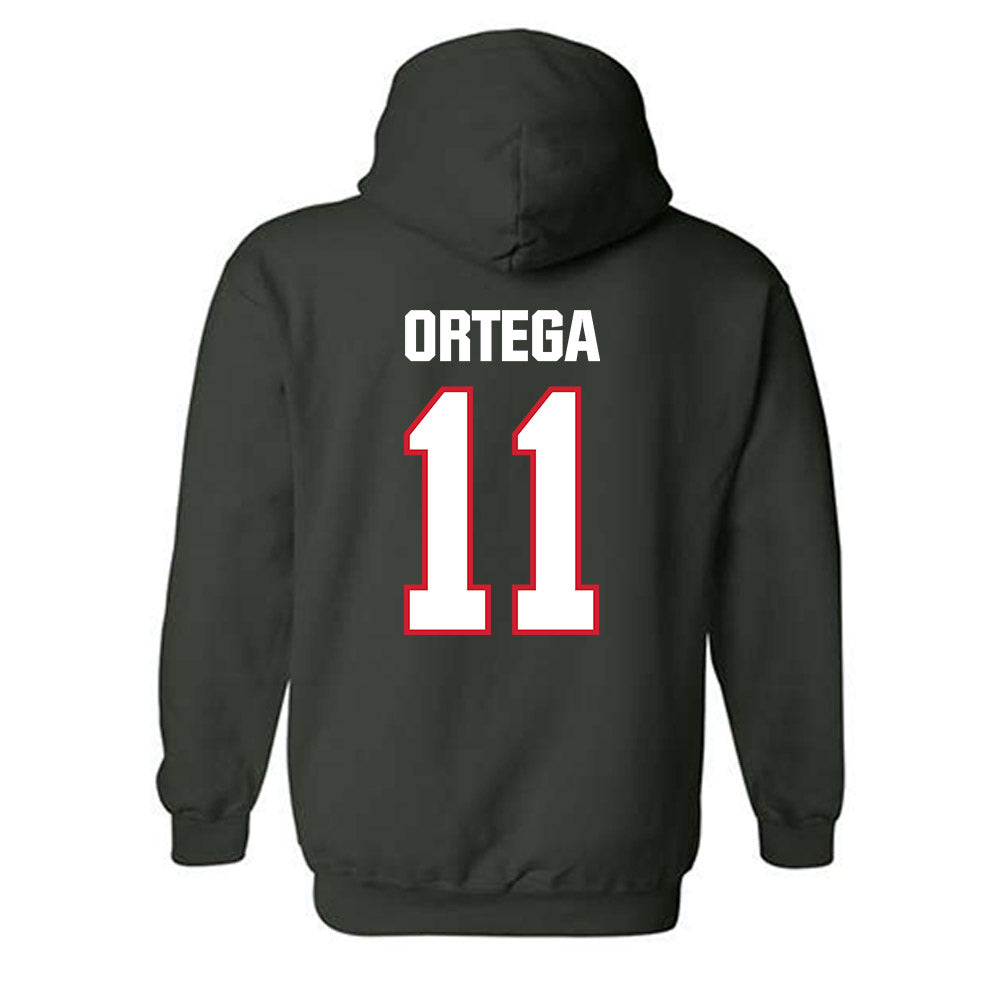Minot State - NCAA Women's Soccer : Edelin Ortega - Classic Shersey Hooded Sweatshirt-1