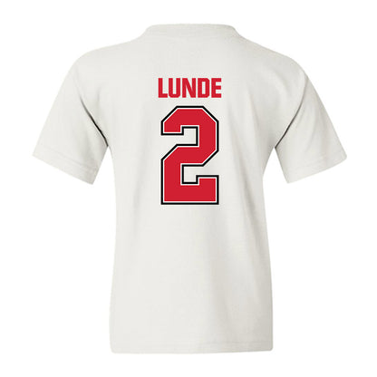 Minot State - NCAA Women's Basketball : Avery Lunde - Youth T-Shirt-1