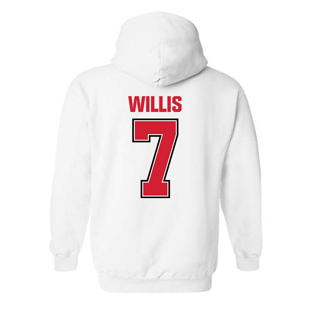Minot State - NCAA Women's Volleyball : Emily Willis - Hooded Sweatshirt-1