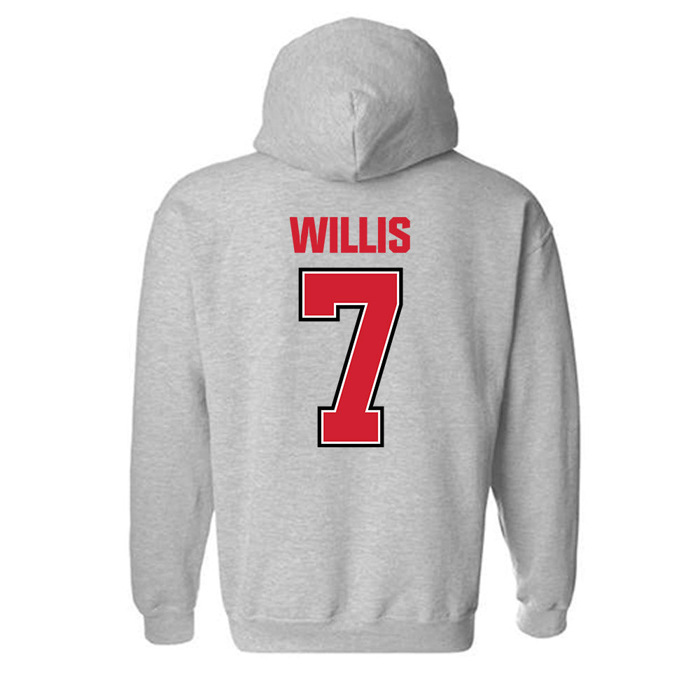 Minot State - NCAA Women's Volleyball : Emily Willis - Classic Shersey Hooded Sweatshirt-1