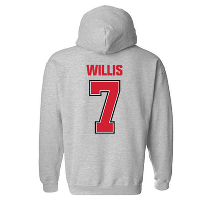 Minot State - NCAA Women's Volleyball : Emily Willis - Classic Shersey Hooded Sweatshirt-1