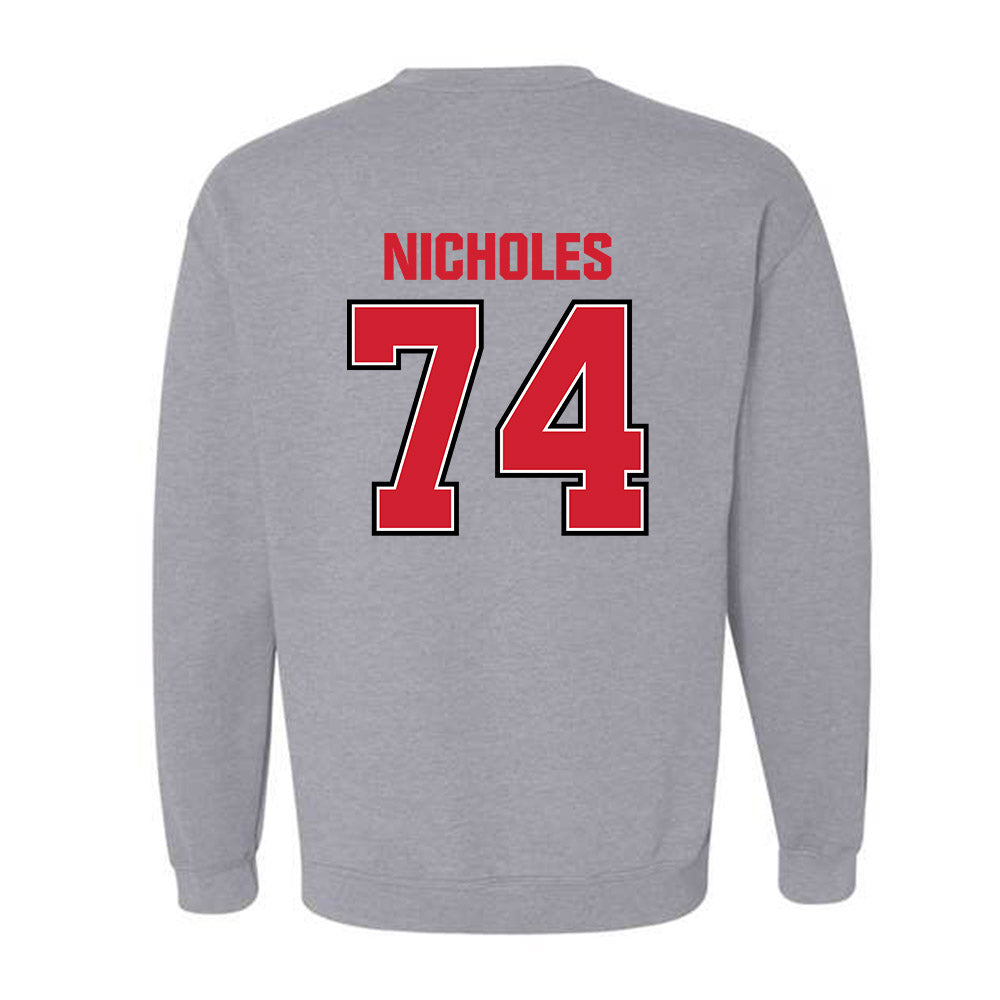 Minot State - NCAA Football : Teagen Nicholes - Classic Shersey Crewneck Sweatshirt-1