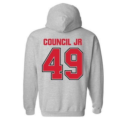Minot State - NCAA Football : Marcus Council Jr - Classic Shersey Hooded Sweatshirt-1