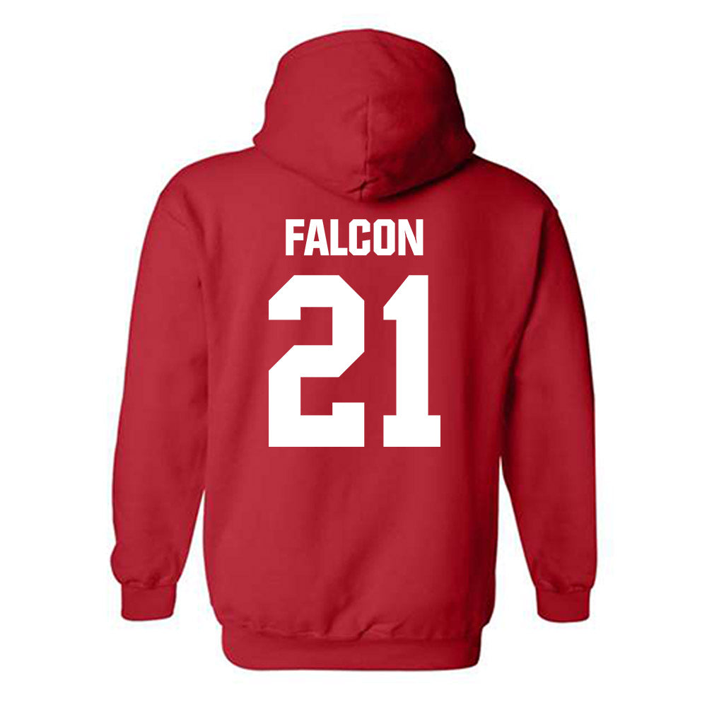 Minot State - NCAA Men's Basketball : Parker Falcon - Classic Shersey Hooded Sweatshirt-1