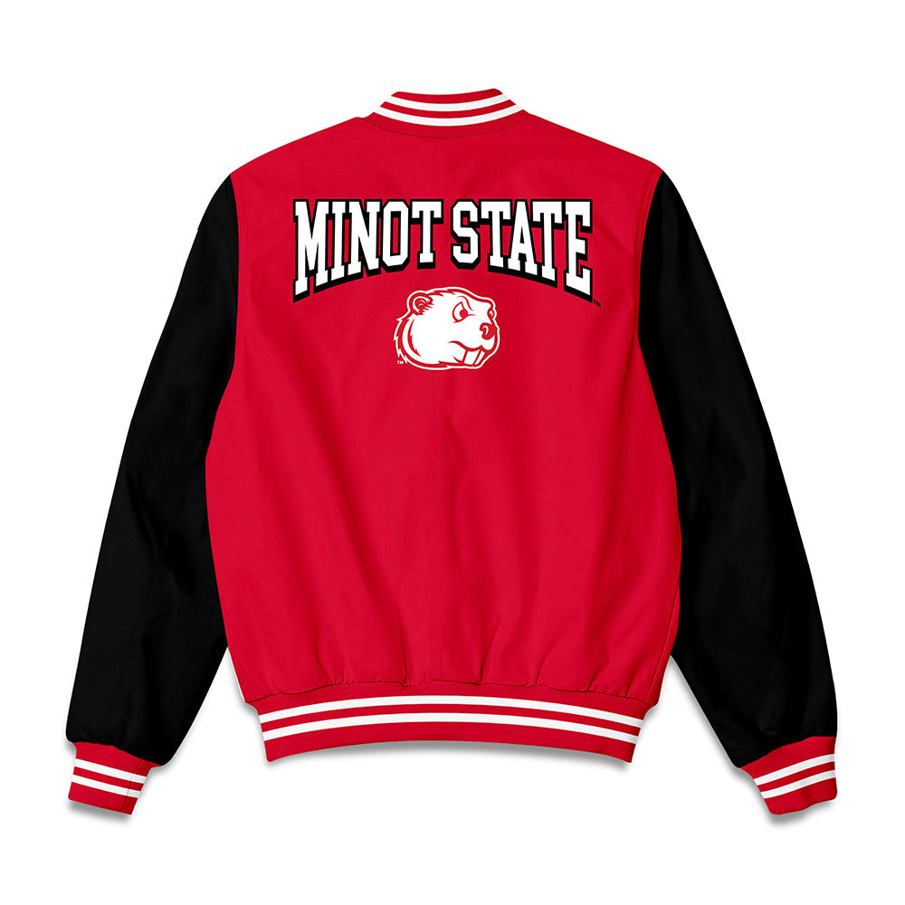 Minot State - NCAA Women's Soccer : Morgan Ostrowski - Bomber Jacket-1