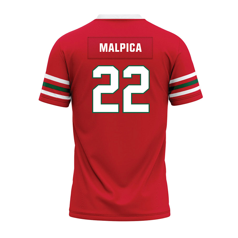 Minot State - NCAA Football : Zachary Malpica - Red Premium Football Jersey-1