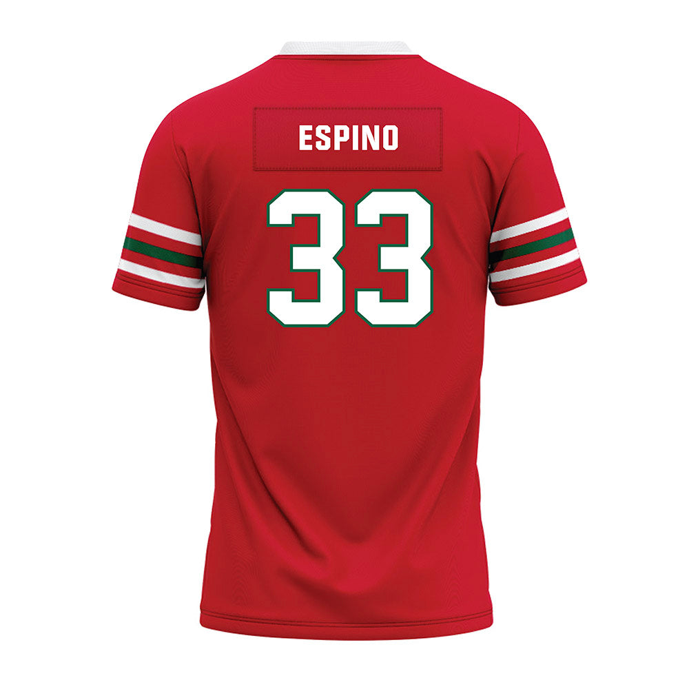 Minot State - NCAA Football : Blake Espino - Red Premium Football Jersey-1