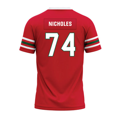 Minot State - NCAA Football : Teagen Nicholes - Red Premium Football Jersey-1