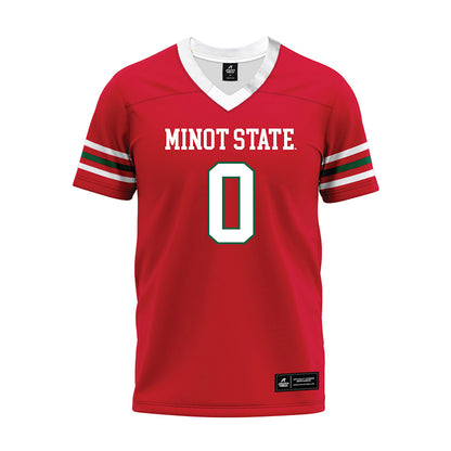 Minot State - NCAA Football : Evan Lovett - Red Premium Football Jersey-0